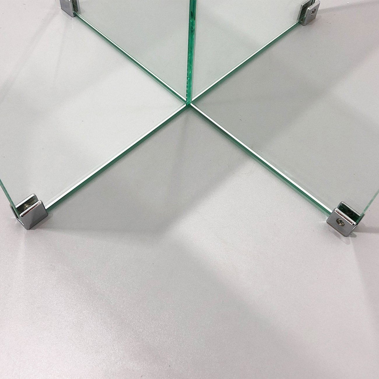 Журнальный столик стеклянный шестигранный 60 см "Изи" GRAUM  304082 Прозрачный  - Вид №3