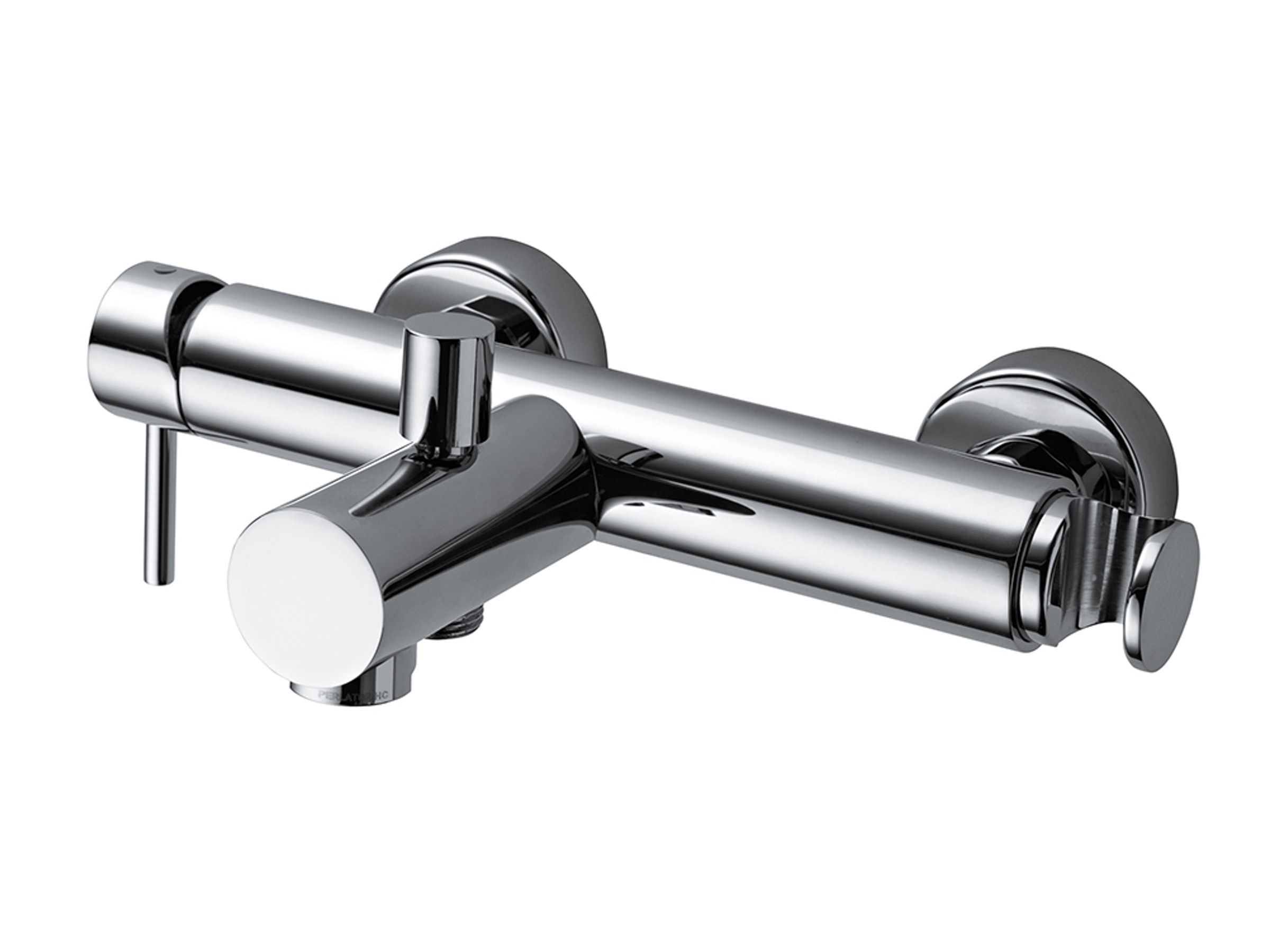 Латунный однорычажный настенный смеситель для ванны с переключателем Bossini OKI ARCH-00130887 - Вид №1