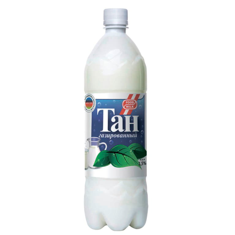 Тан 1,5% газированный Food milk 1 л БЗМЖ Santreyd 16440 - Вид №1