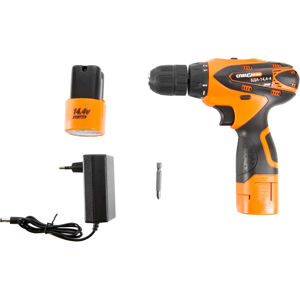 Аккумуляторная дрель-шуруповерт Спец БДА-14.4-4, 14.4 В Li-ion 2х1.5 Ач STLM-2074305 - Вид №4