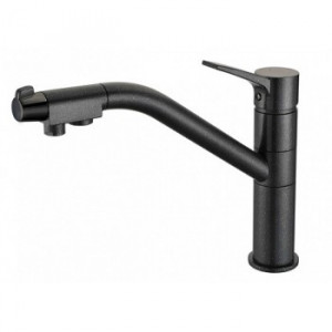 Zorg ZR 401 KF черный металлик Смеситель для кухни Zorg 280х245