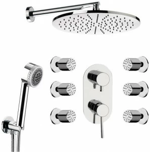 Remer Rubinetterie Смеситель для душа из хромированной латуни с ручным душем Minimal N 93 7 s 01