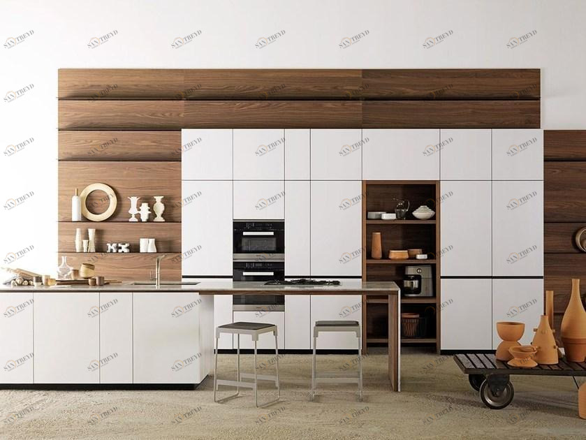 VALCUCINE Кухня в матовом лаке Ice white Forma mentis sun-id-1418096
