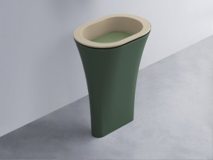 AMLA65-AV+AMPILO-AG+AMCOLO-MU Раковина Amedeo Ovale отдельностоящая cielo Enjoy + Amedeo