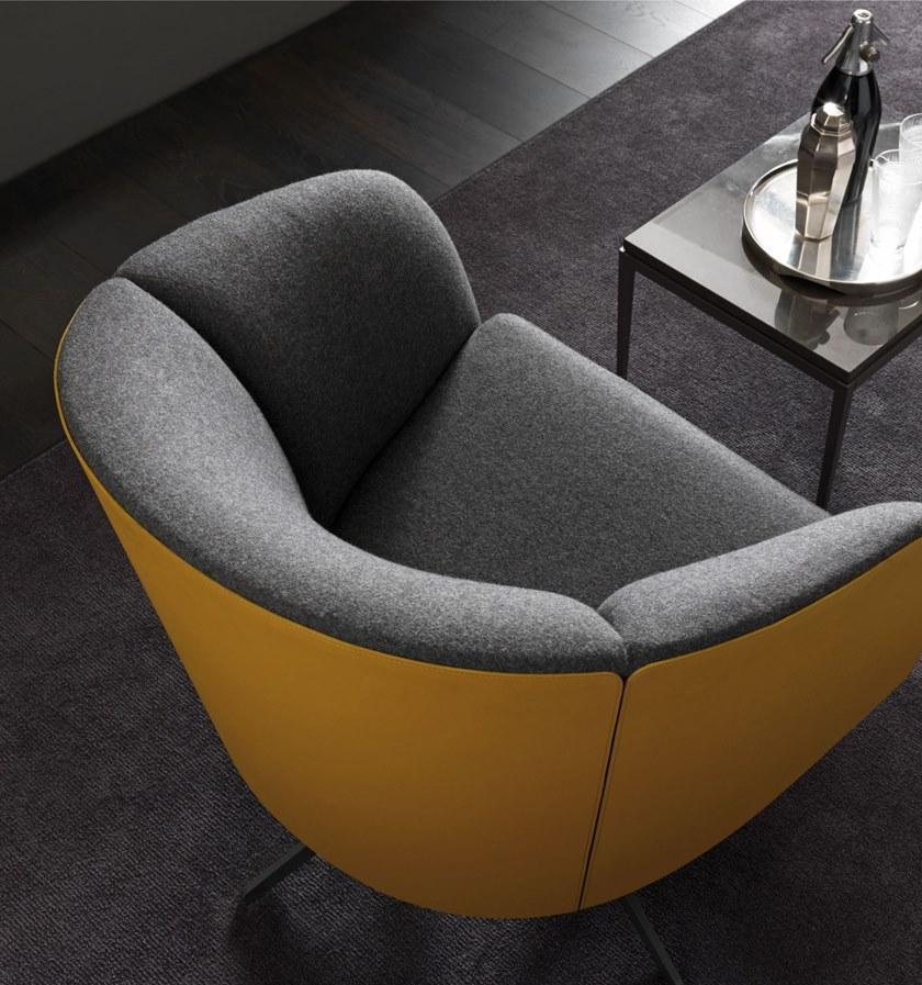 MisuraEmme Вращающееся кресло из ткани с подлокотниками sun-id-1465032 - Вид №3