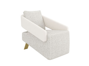 Тканевое кресло с подлокотниками