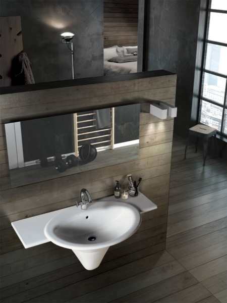 YR3801 Раковина Sculture 110 с сипонной крышкой Hatria  - Вид №1