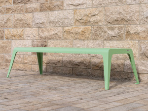 Скамья из нержавеющей стали без спинки