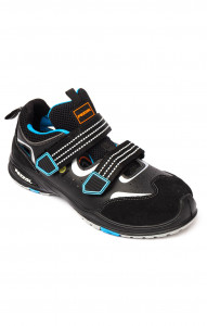 5031738 Полуботинки ПЕЦЦОЛЬ ФОРМУЛА 3 с перфорацией c композитным подноском и проколозащитной прокладкой черно-синие  Летняя обувь размер 47