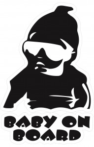 68073 Знак "Baby on board"  Знаки для автомобиля размер 170 х 110