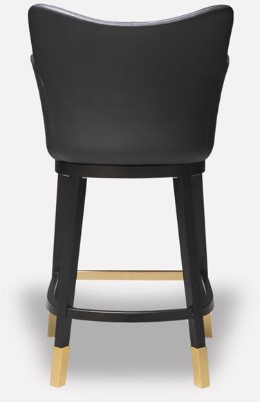 MORADA Высокий кожаный табурет со спинкой Jenn Jenn bsl - Вид №2