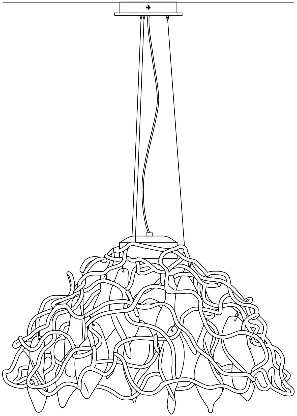 Serip Подвесной светильник из бронзы ручной работы Niagara Ct3411/1 - Вид №1