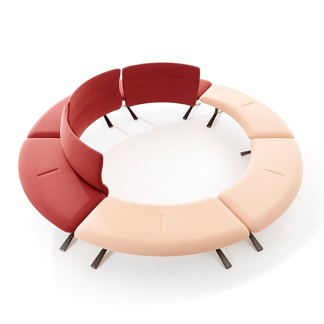 Тканевый изогнутый модульный диван VAGHI Mewa ARCH-00017946