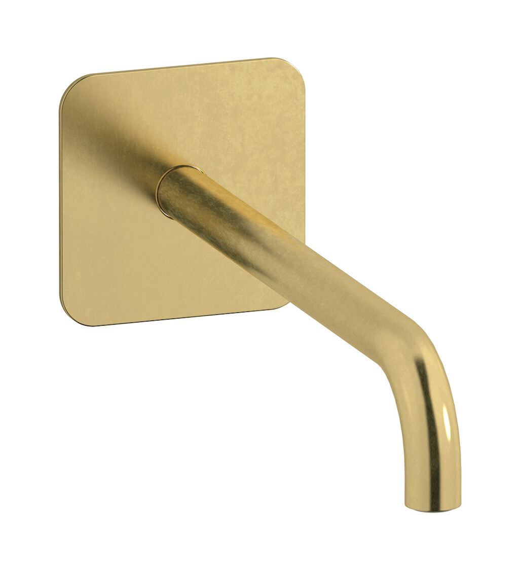 Длинный настенный излив для ванны WE ARE IB rx328on_22 Natural Brass Reflex