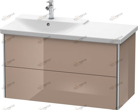 XS418508686 Тумбочка подвесная XSquare #XS4185 1010 x 473 мм Капучино глянцевый лак Duravit