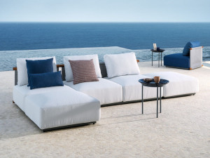 Тканевый модульный садовый диван