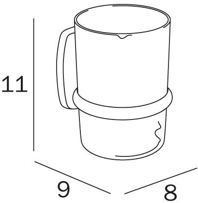 INDA® Подставка для зубных щеток в стекле Export sun-id-1372760 - Вид №2