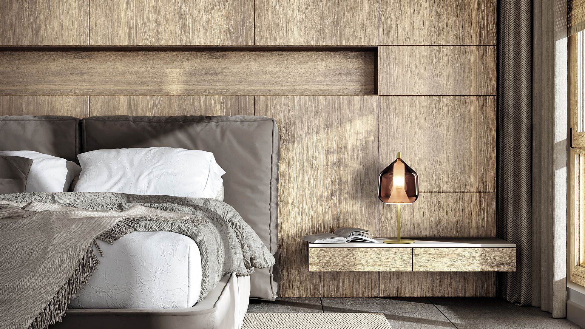 Настольная лампа из боросиликатного стекла Miloox ARCH-00050535 - Вид №8