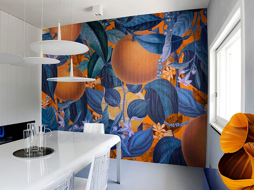 Обои с цветочными мотивами Jannelli&Volpi GIANT ORANGE ARCH-00003004