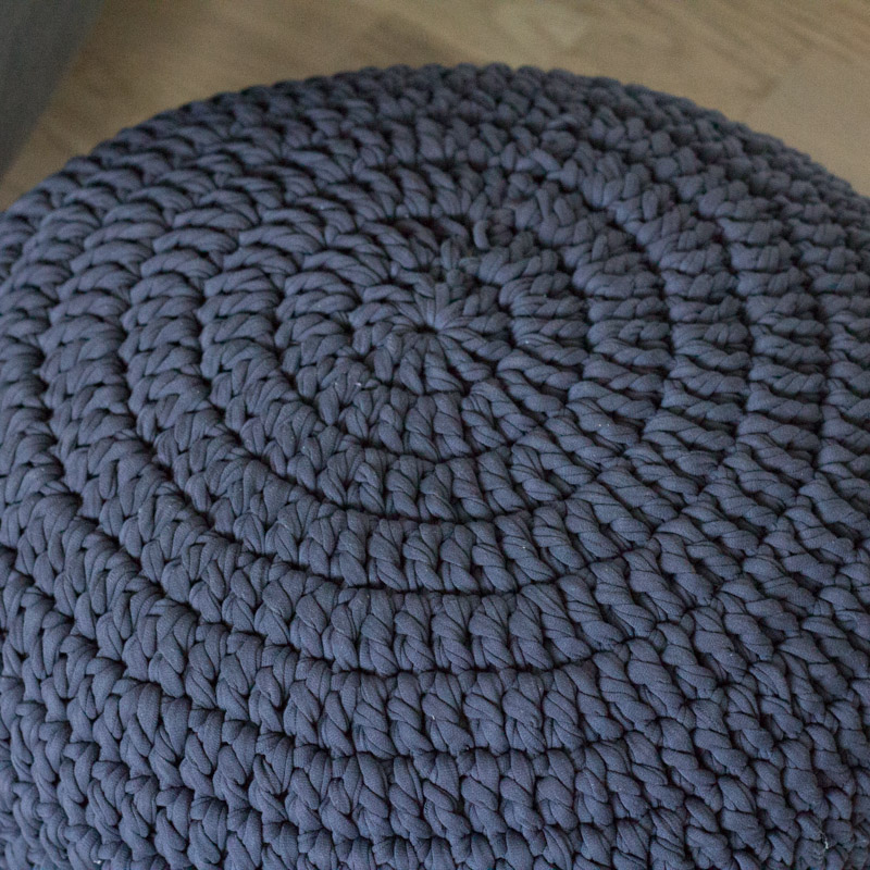 Вязаный пуф Графит VAMVIGVAM  281930 Черный Santreyd  - Вид №5