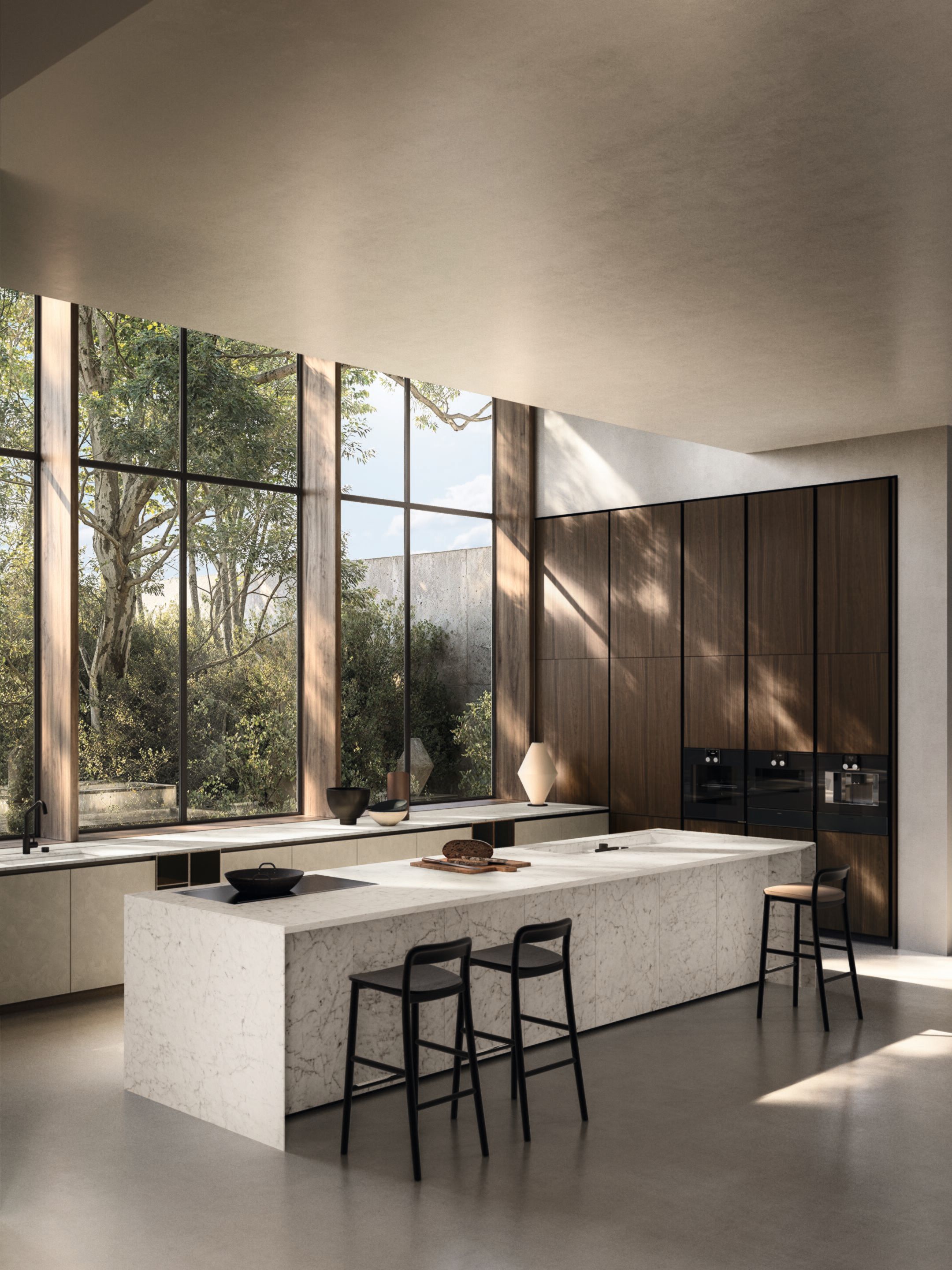 Встроенная каменная кухня Boffi K ARCH-00140527 - Вид №1