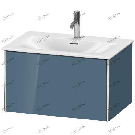 XS422304747 XSquare Тумбочка подвесная Каменно-синий глянцевый лак Duravit