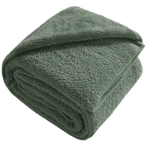 Плед Barro 180x200 см велсофт цвет зеленый