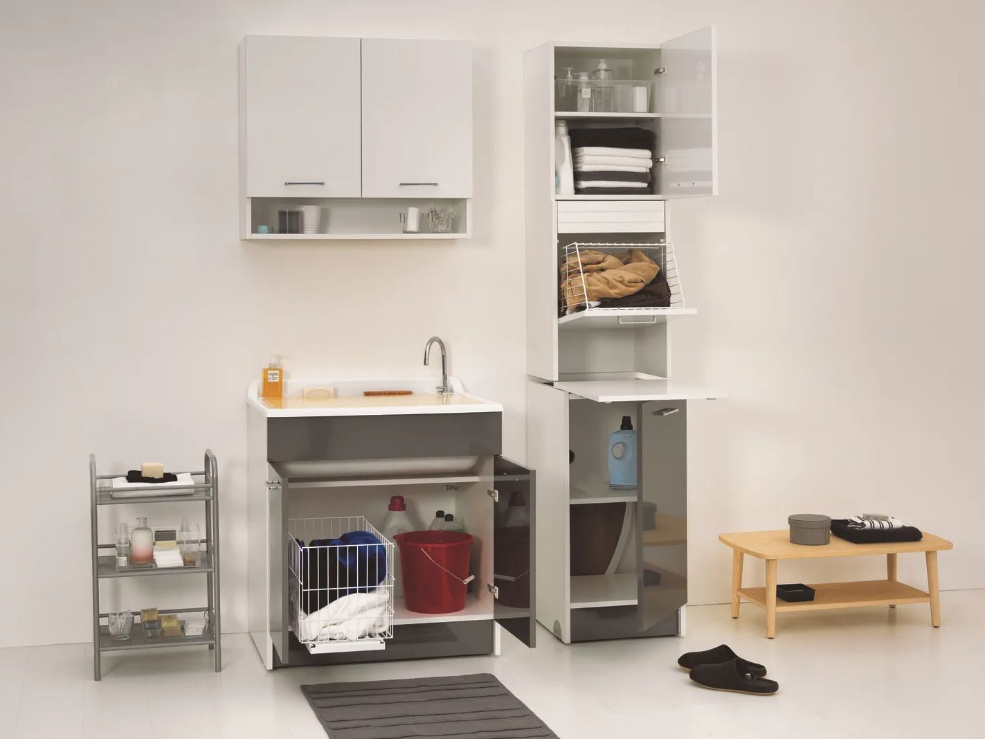 Шкаф для белья из ДСП со стиральной машиной COLAVENE Twist ARCH-00072626