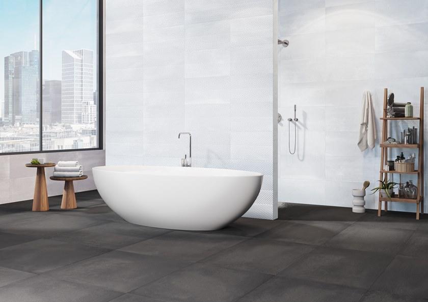 RECER Белая плитка для стен с эффектом бетона sun-id-1347917 - Вид №1