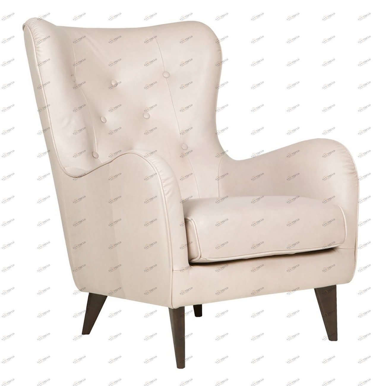 Кресло POLA серое SITS POLA 192271 Молочный 