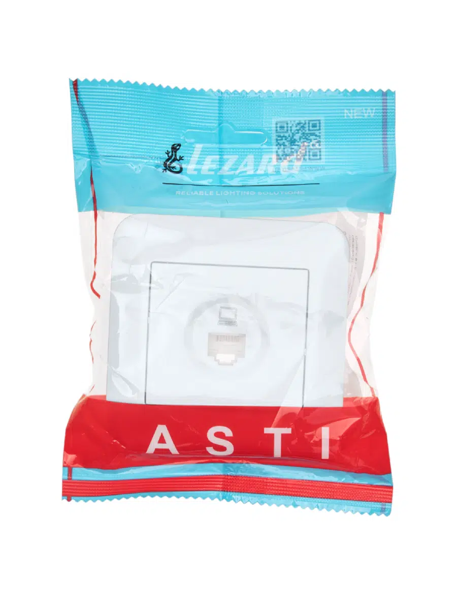 ASTI Розетка компьютерная белая LEZARD 7081-0202-139