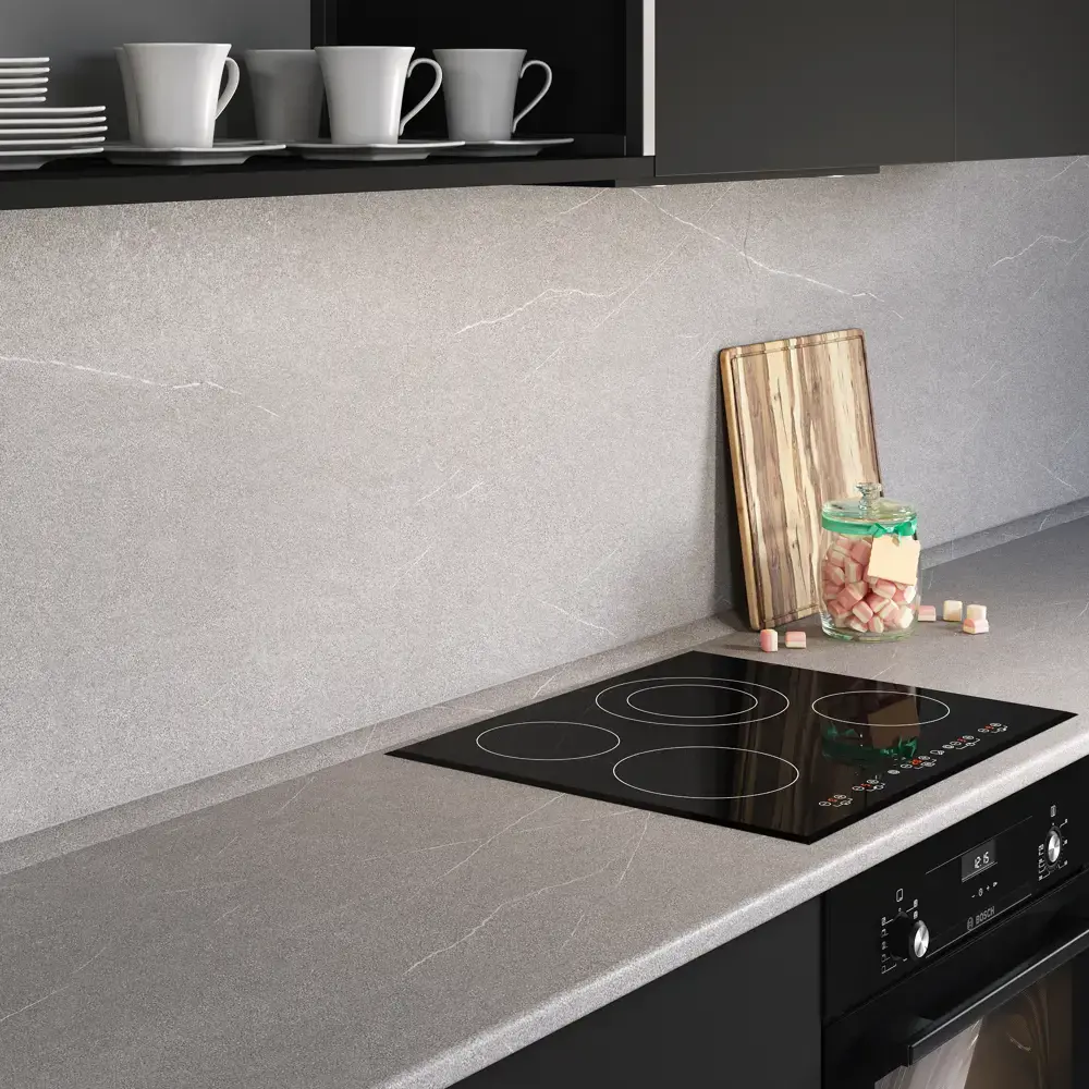 Столешница KONSENSA Гранит серый 60x120x2.5 см ДСП цвет серый 89452023 STLM-2103813 ДСП Постформинг - Вид №5