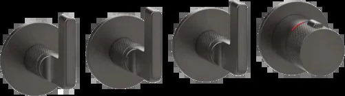 Смеситель для душа 58336 707 Gessi Inciso ЧЕРНЫЙ МЕТАЛЛ BR. PVD