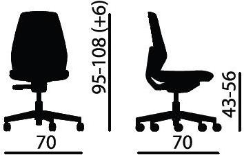 Quadrifoglio Офисное кресло на колесиках sun-id-1392669 - Вид №3