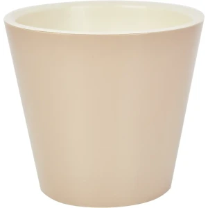 Горшок цветочный Ingreen London ø12.6 h11.3 см v1 л полипропилен цвет молочный шоколад