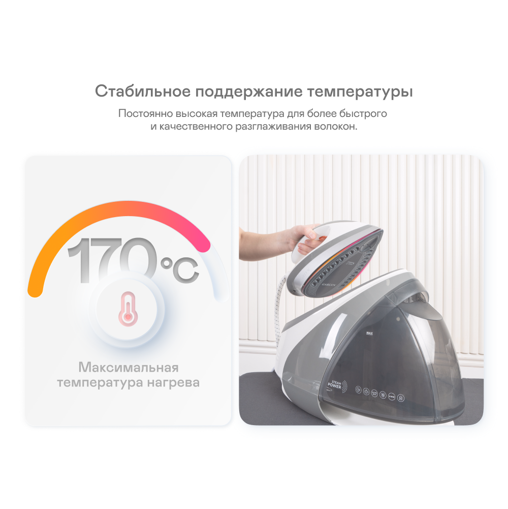 9221239 Парогенератор Garlyn GST-10 Pro белый STDN-0105378 - Вид №10