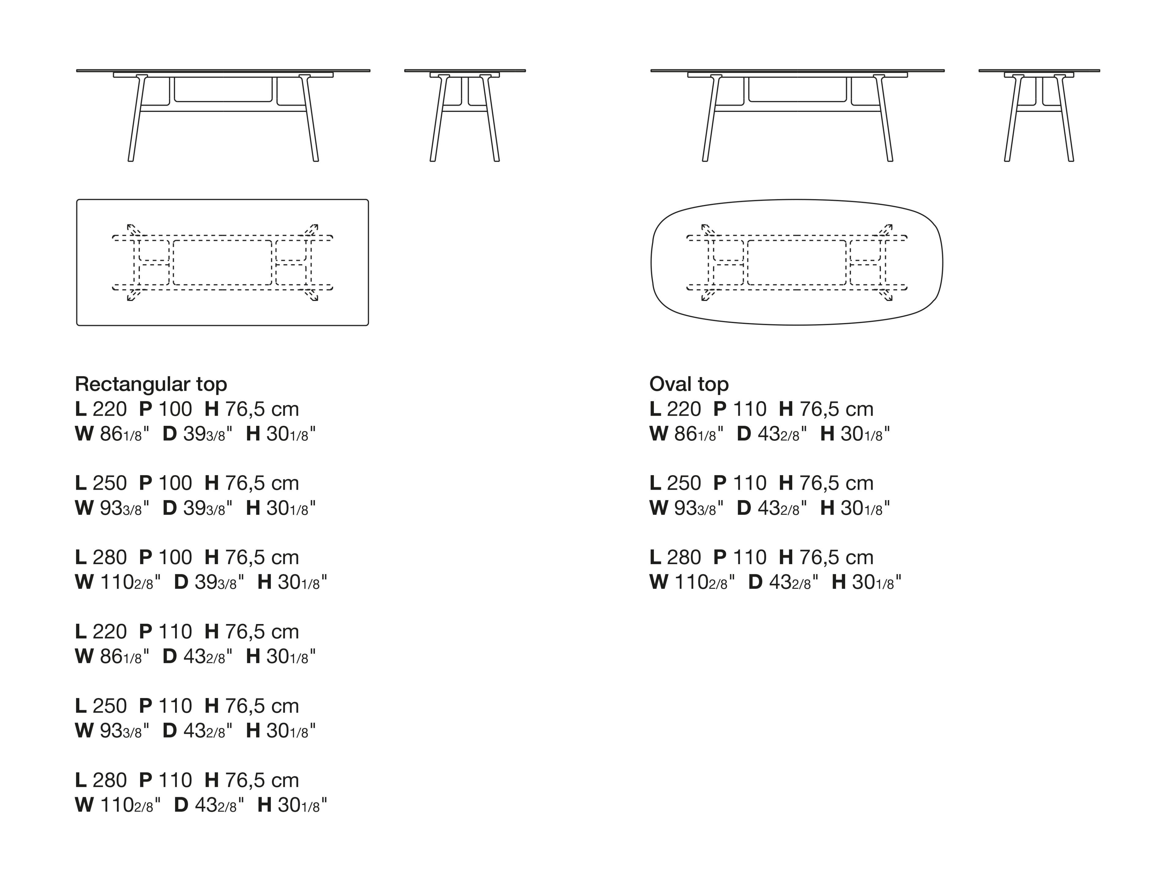 Овальный стол из ясеня Kristalia магазин ARCH-00033815 - Вид №3