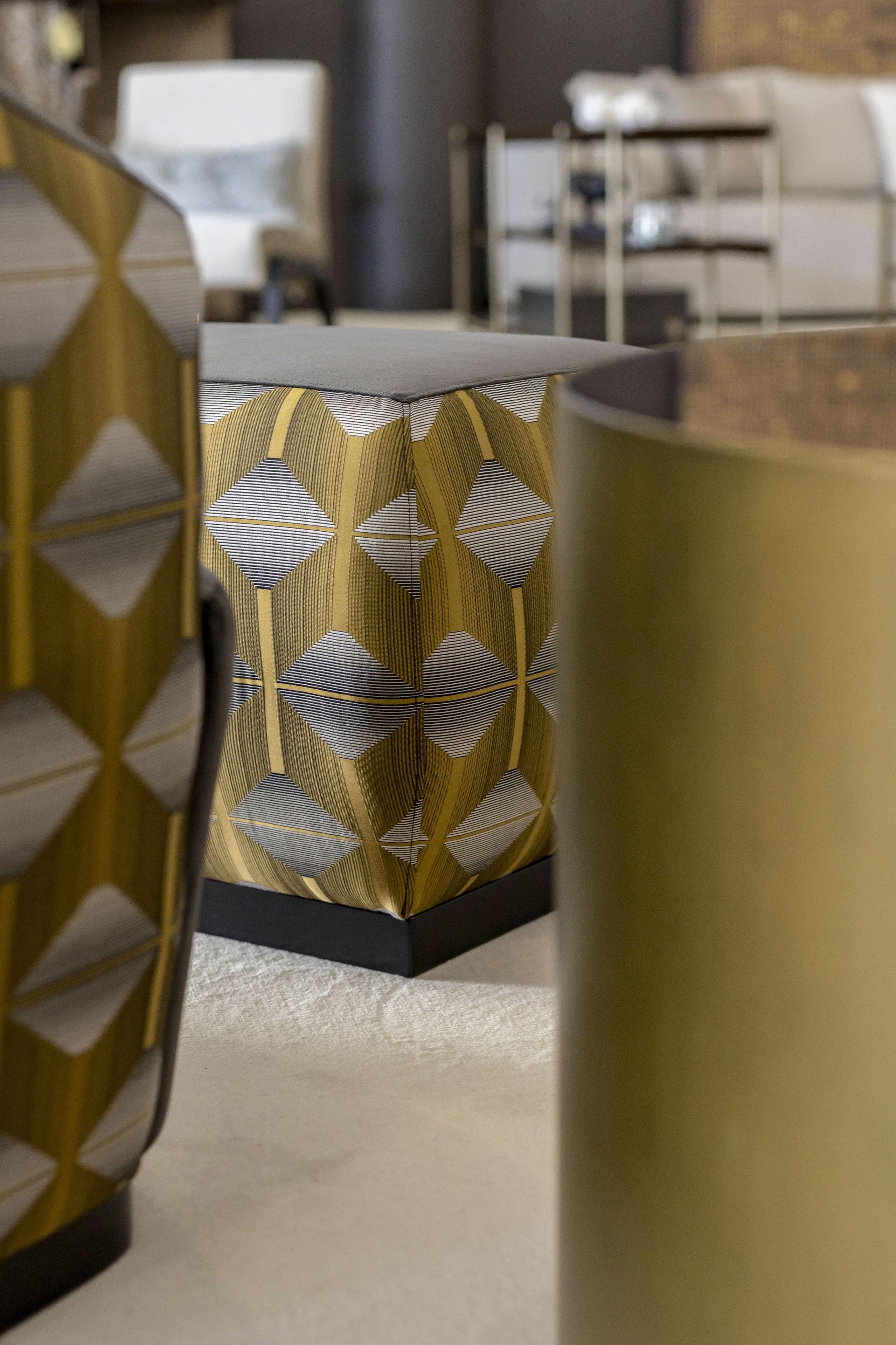 Прямоугольный пуф из ткани Stylish Club клуб ARCH-00059102 - Вид №6