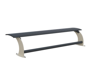 Оцинкованная стальная скамья без спинки