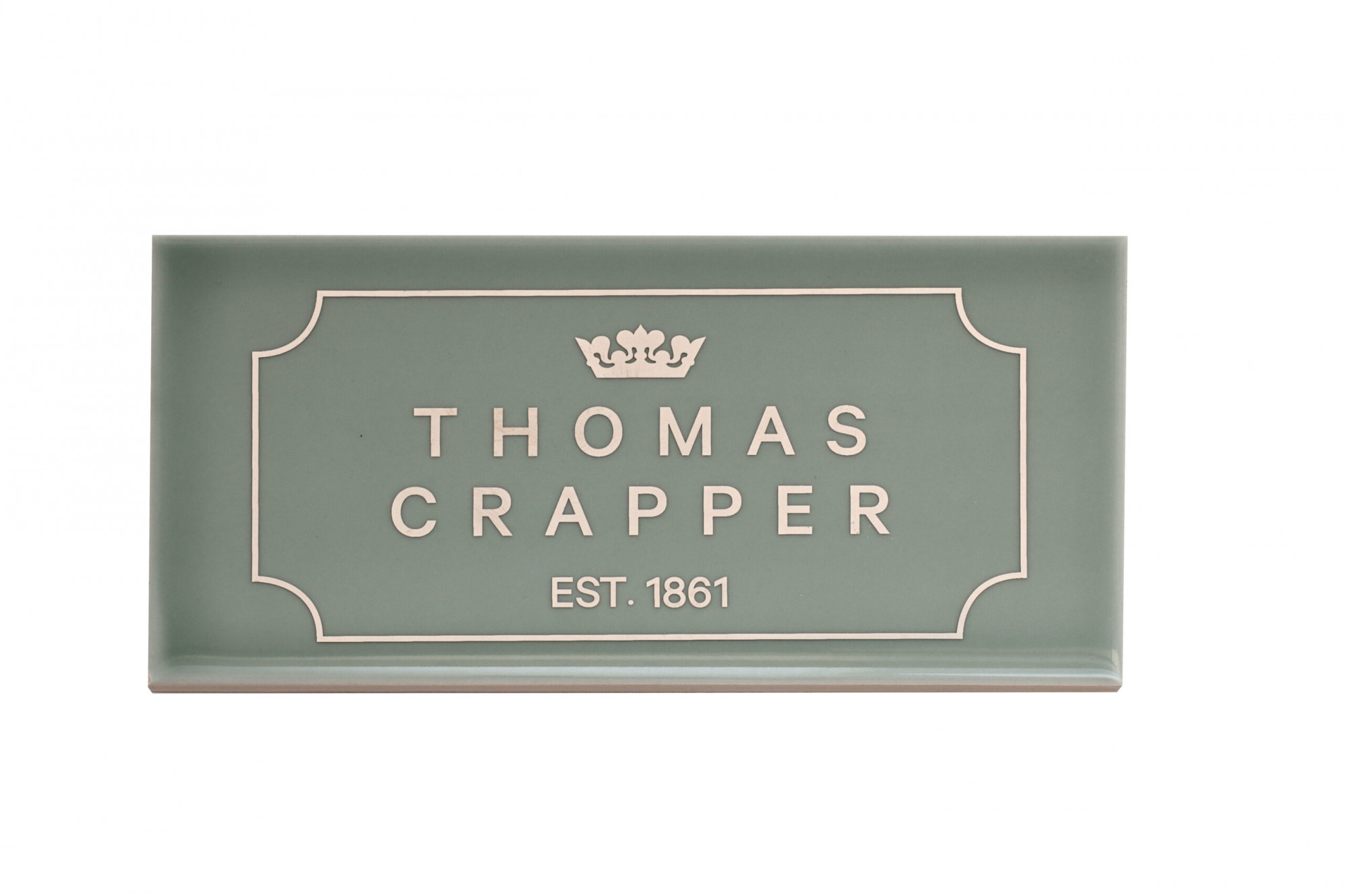 TCTINCG Thomas Crapper Декоративная плитка с логотипом Callinus Green Thomas Crapper 