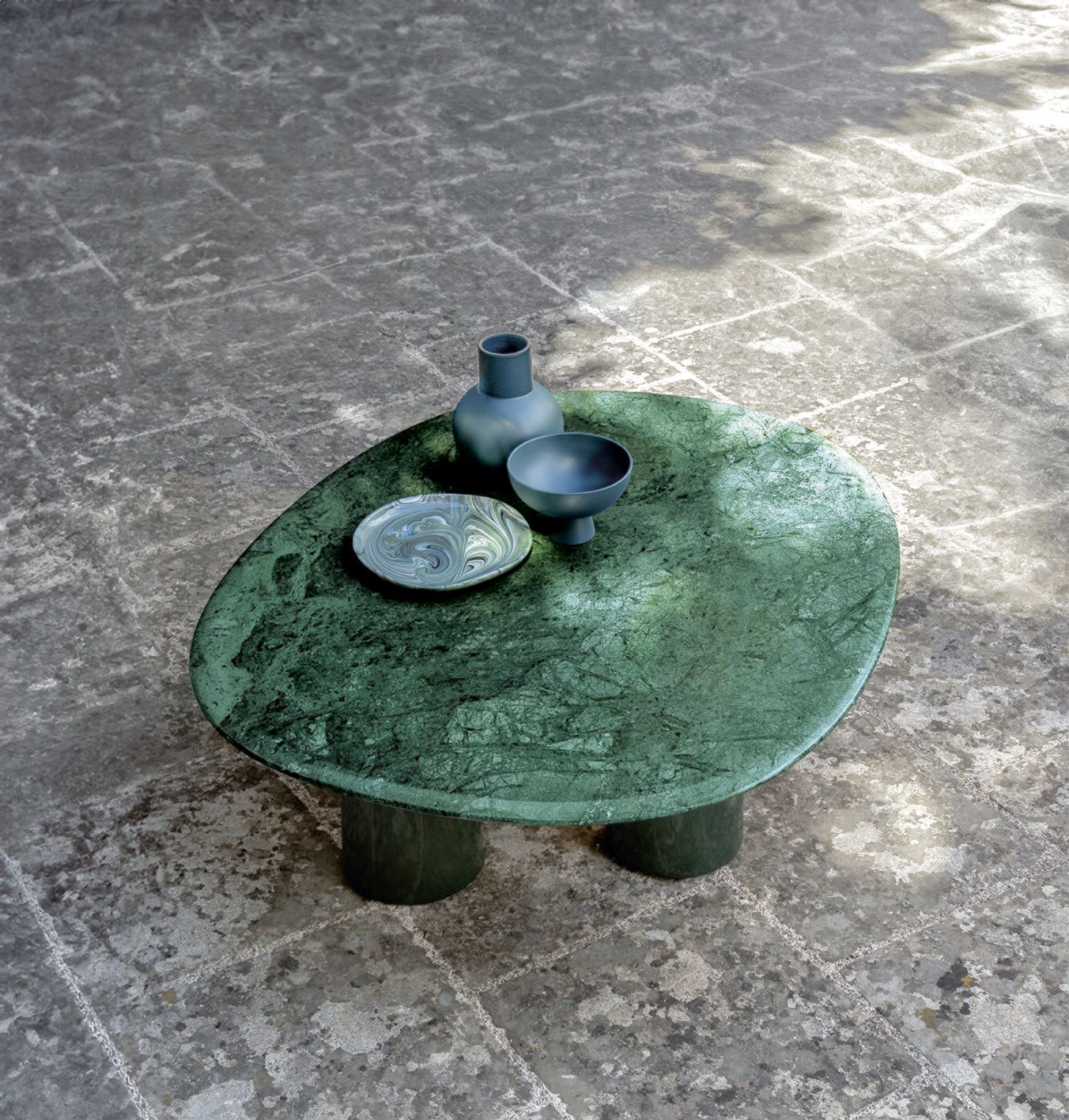 Журнальный столик с мраморной столешницей Ethimo Boldini ARCH-00028684 - Вид №7