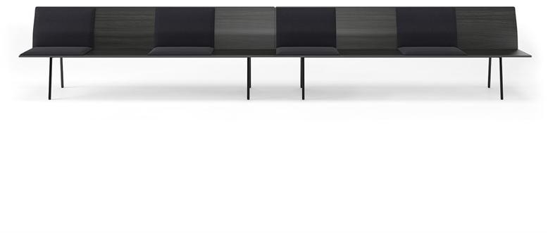 Viccarbe Деревянная скамейка со спинкой  To140/240-ro/at/t  - Вид №6