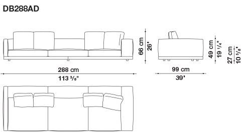 B&B Italia Кожаный диван Dock sun-id-1441060 - Вид №87