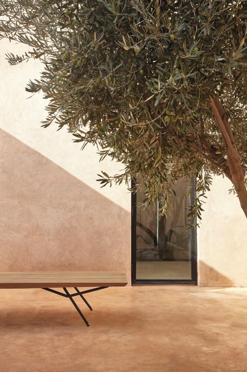 MNST438 Скамейка лава iroko 130 Manutti San - Вид №5