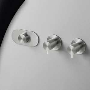 Термостат для душа матовая сталь с серой ручкой Toki Radomonte TKI55SCIL29