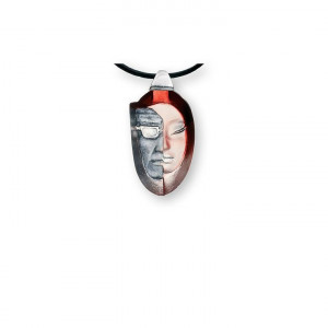 84123 Подвеска "Мужчина и Женщина", сине-красная, 57 мм. Maleras