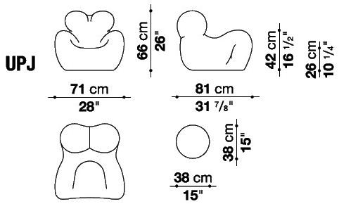 B&B Italia Кресло с подставкой для ног Up Upj - Вид №3