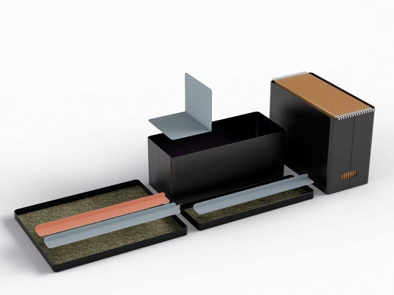 Прессованный алюминиевый офисный книжный шкаф Systemtronic ARCH-00077374 - Вид №8