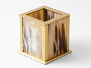 Держатель ручки из рога и латуни