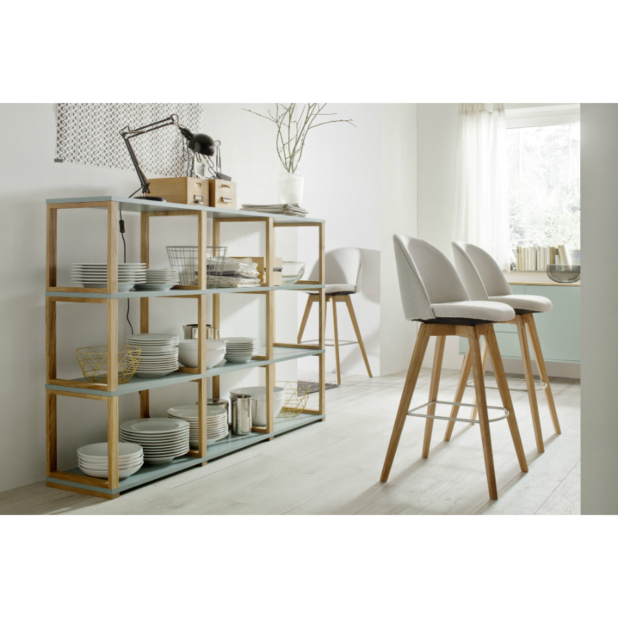 Стеллаж Tenzo Art, 118x178x36 см, дуб, серый 2333012 - Вид №1